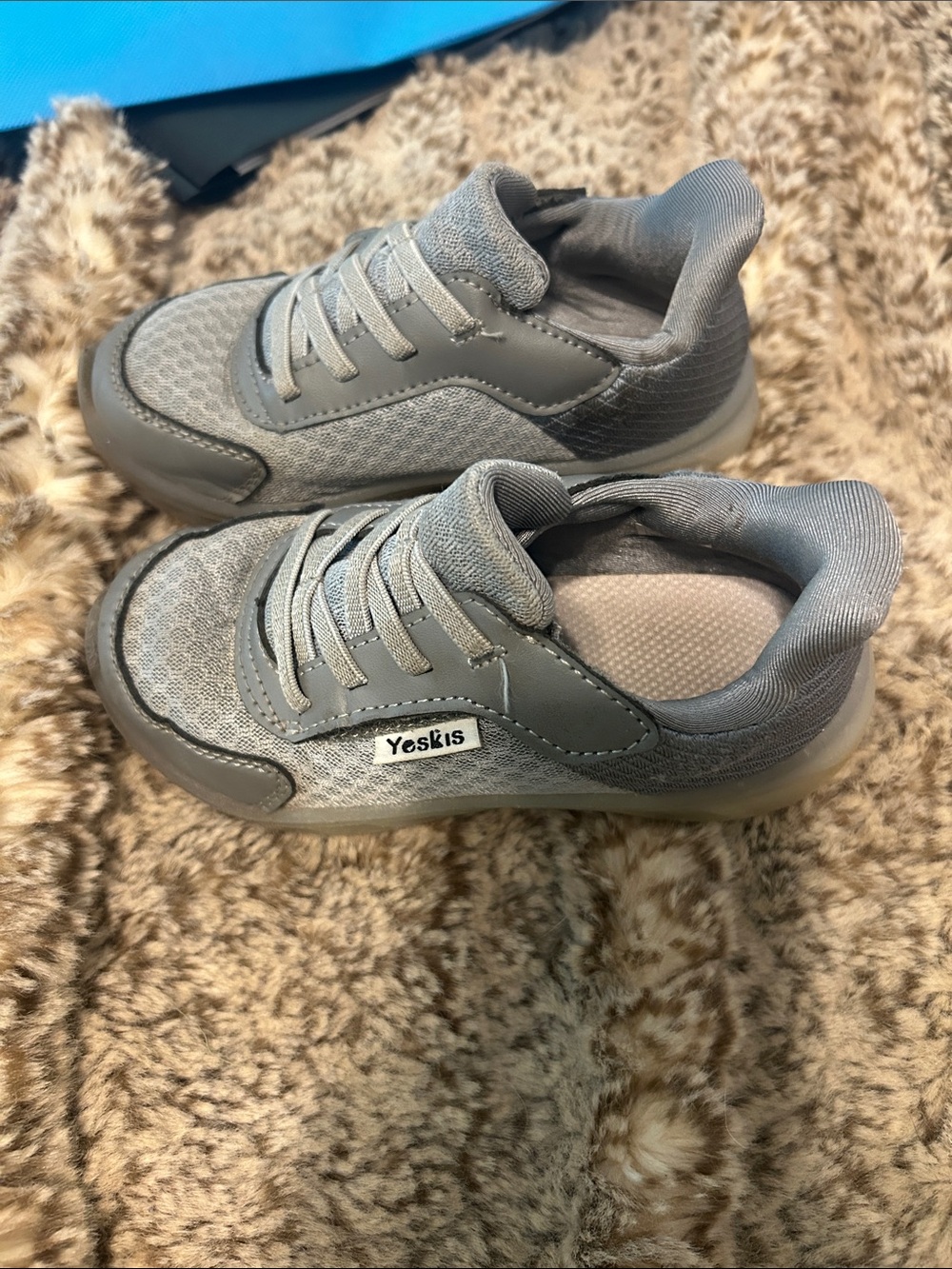 Kids  Light Up Gray Athletic Sneaker